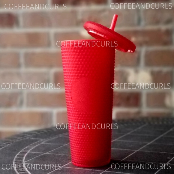 SB Matte Red Studded Cold Cup NWT Venti 24oz - Picture 3 of 5